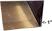Bend 1 inch lip on sheet metal