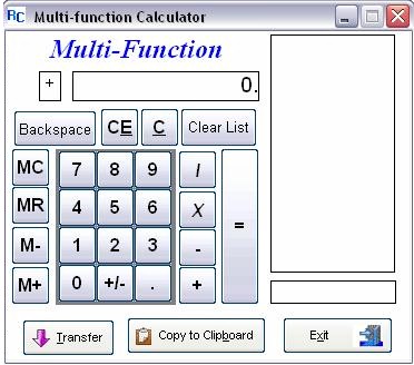 Multi-function calculator
