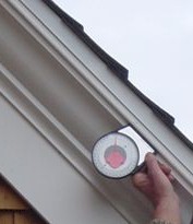 Roof pitch from barge rafter