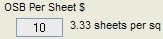 Osb price per sheet