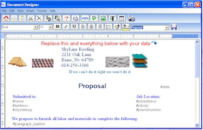 Roofing proposal