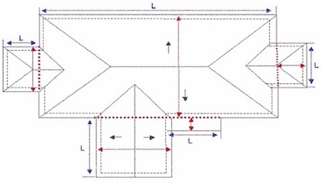measure roofing blueprints